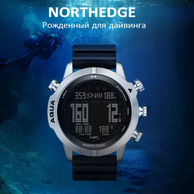 Altimeter Compass Watch - Montre de plongée professionnelle pour hommes