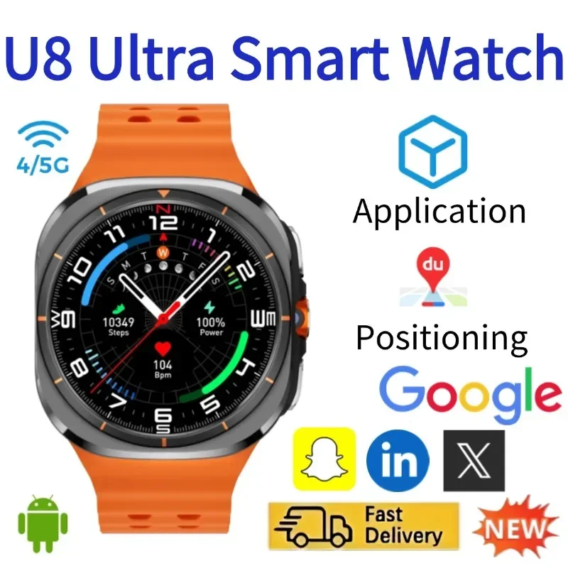 Montre connectée U8 4G 5G, cam - Smartwatch Watches For Women With Gps avis et prix